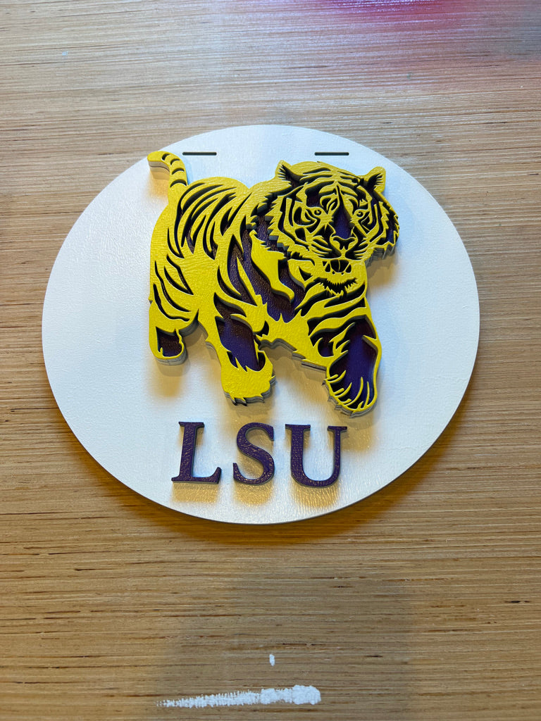 6 12" LSU door hanger
