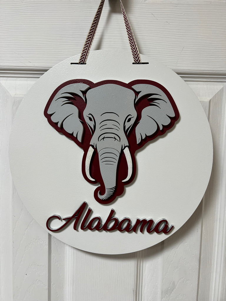 6 12" alabama door hanger