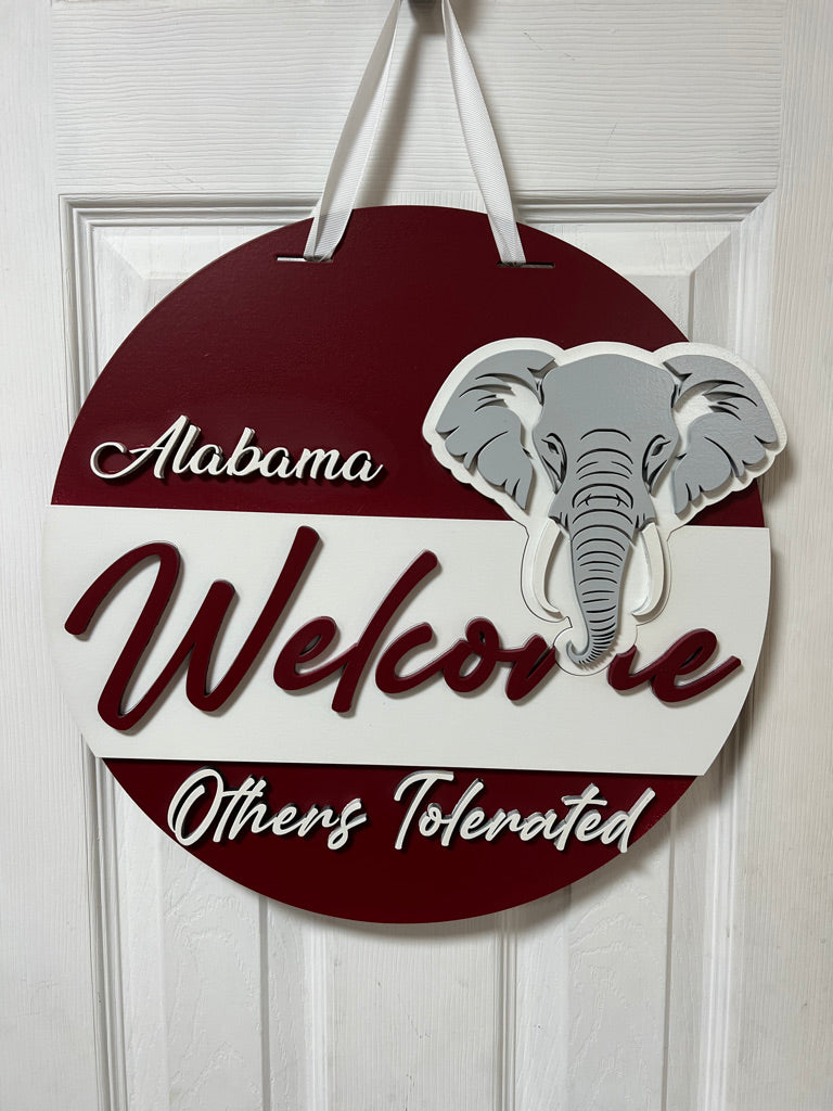 6 16" Alabama door hanger