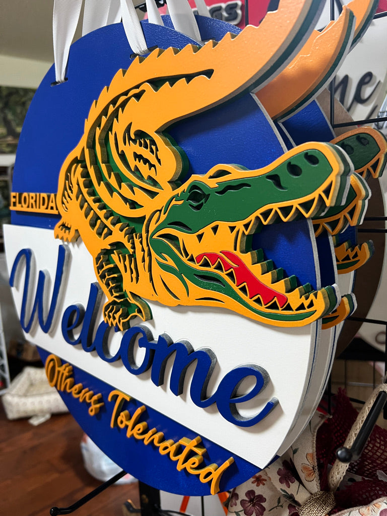 6 16" Florida Gator door hanger