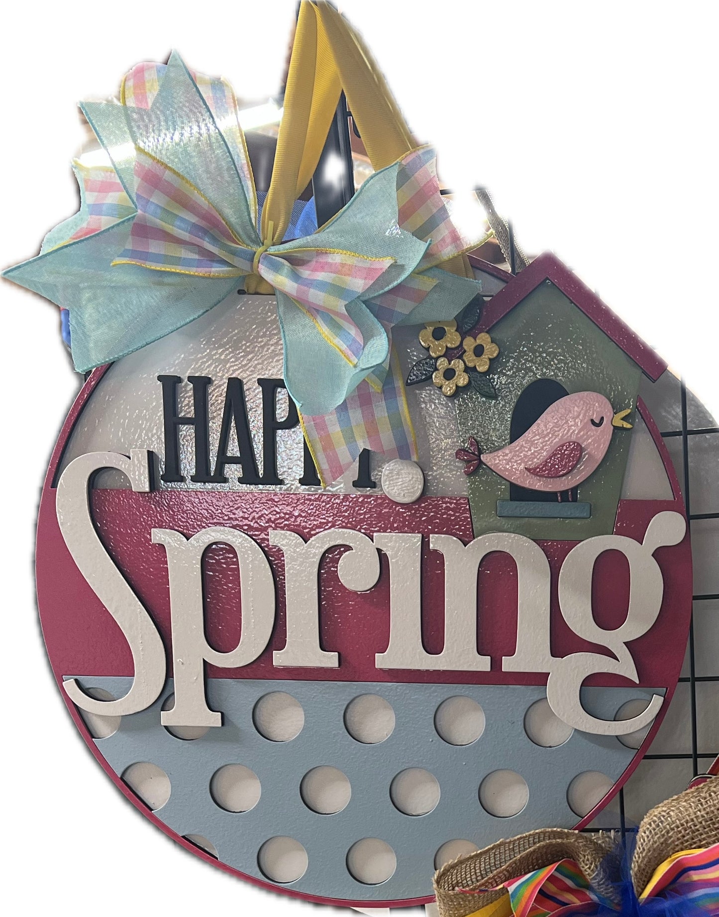 1 16" Home Sweet Home Bird House Door Hanger