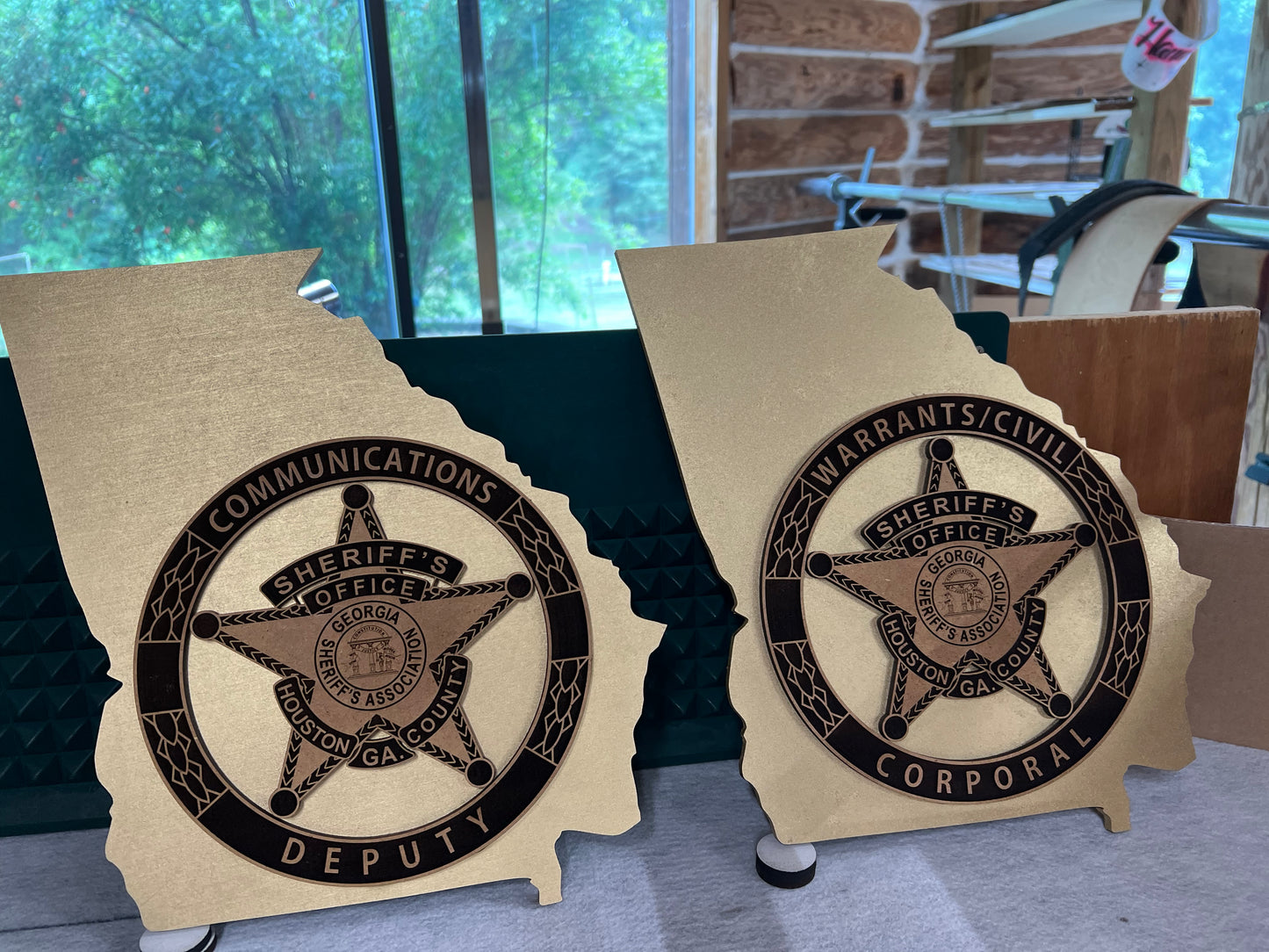 9 CUSTOM houston county deputy badge