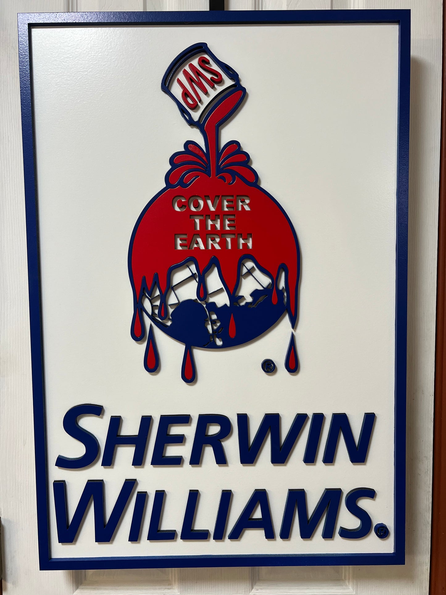 9 custom Sherwin Williams Sign 27" x 19"