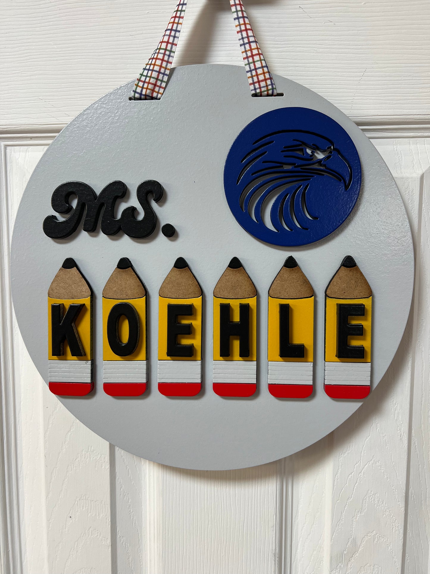 9 12" custom teacher door sign