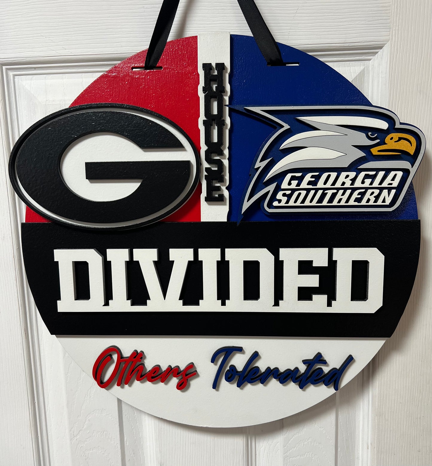 6 - 16in UGA & Ga Southern House Divided