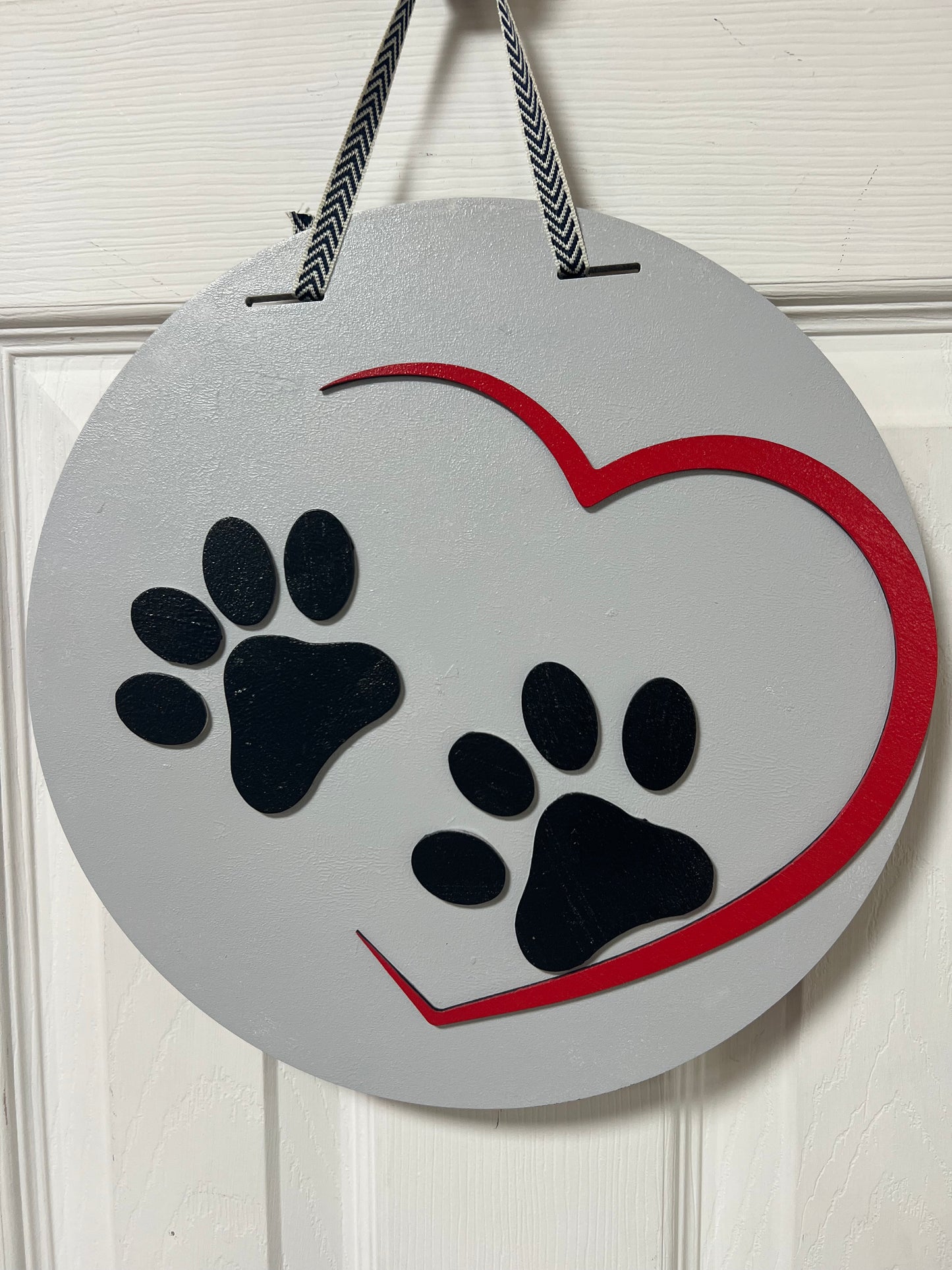 3 - 12in paw print