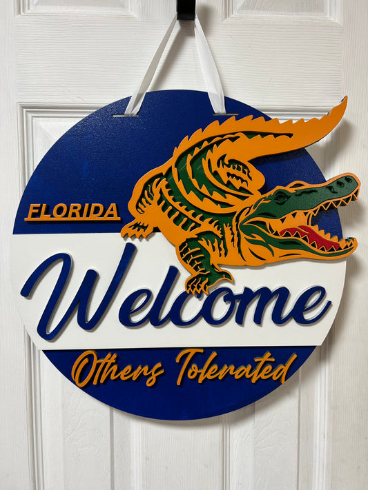 1 16" Florida Gator door hanger