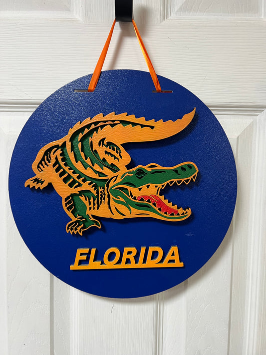 1 12" Florida Gator door hanger