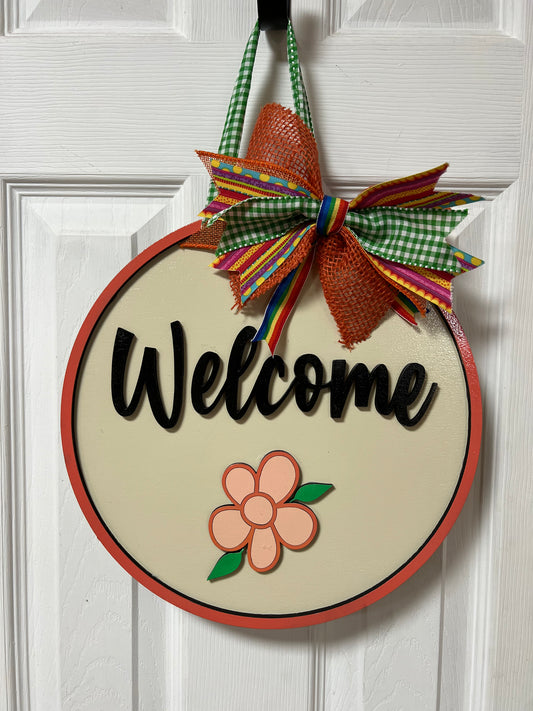 4 12" Welcome door signs