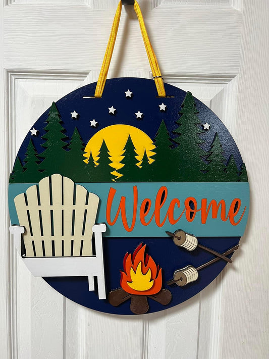 4 16" Campfire decor sign