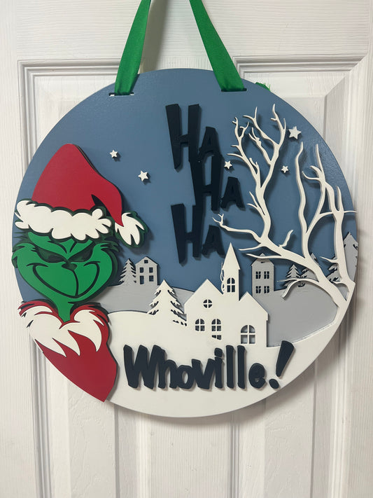 5 16" Grinch decor sign