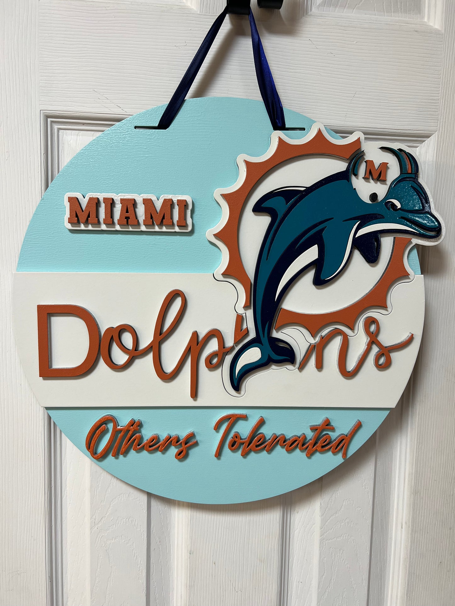 2 16" Miami Dolphins decor