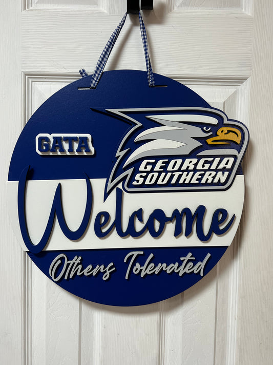 1 16: Georgia Southern door decor