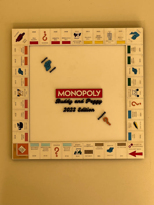 9 22 x 22 Custom Monopoly Game Board