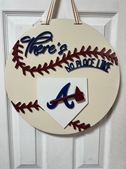 7 - 16in Atlanta Baseball No Place Like Home