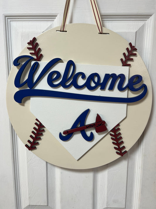 7 - 16in Atlanta Baseball Welcome