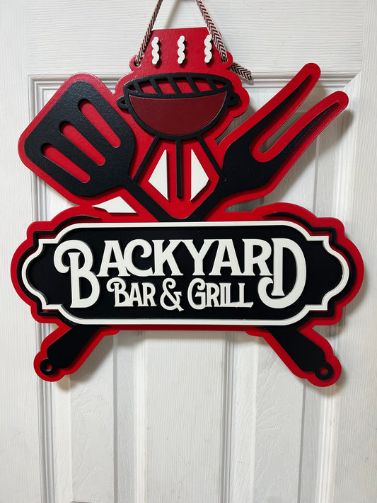1 - 16in  Backyard Bar & Grill