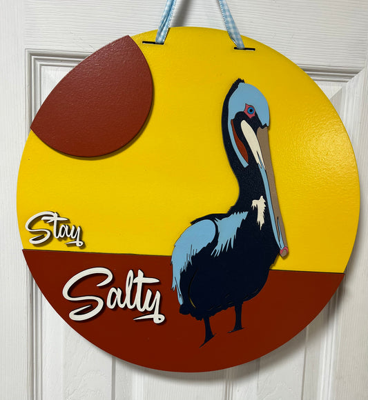 1 - 16in Stay Salty Pelican