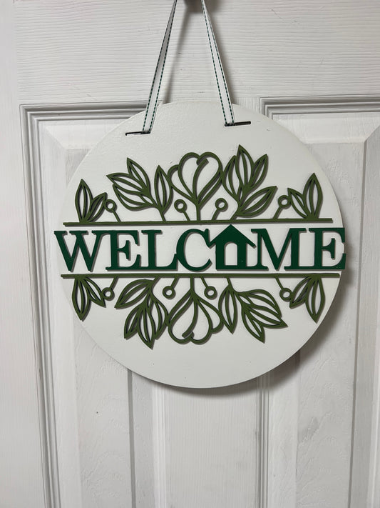 3 - 12in Welcome flowers