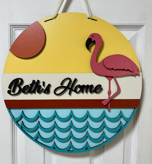 9 - 16in Custom Flamingo