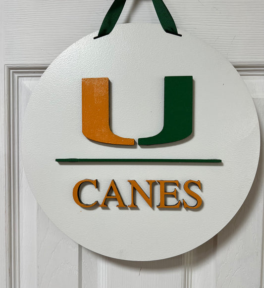 6 - 12in Miami Hurricanes